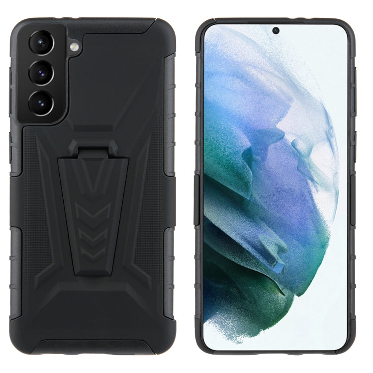 For Samsung Galaxy S21+ 5G Back Belt Clip Phone Case(Black)