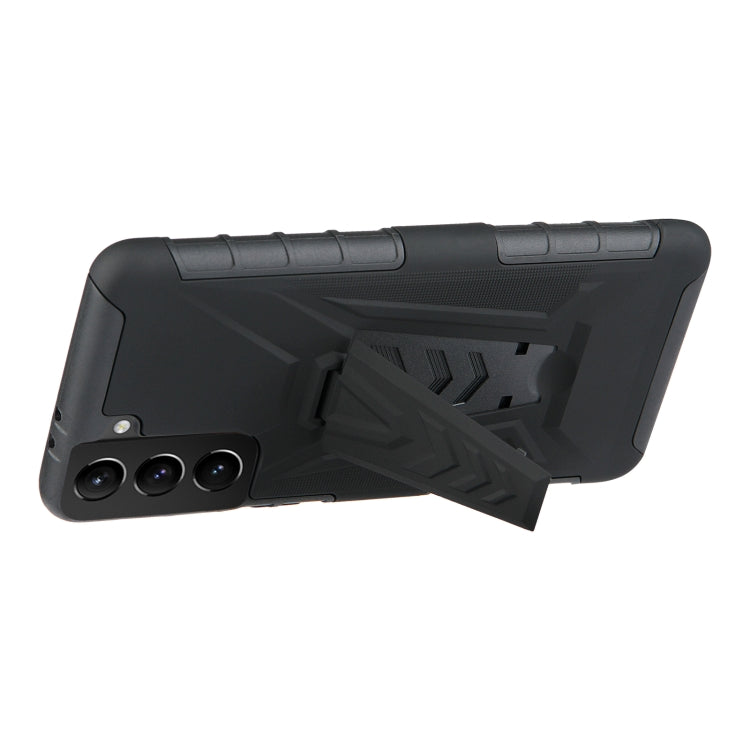 For Samsung Galaxy S21 Ultra 5G Back Belt Clip Phone Case(Black)