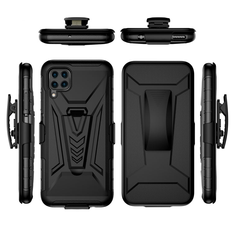 For Samsung Galaxy A22 4G Back Belt Clip Phone Case(Black)