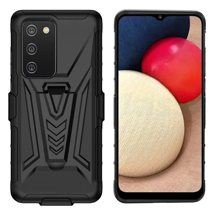 For Samsung Galaxy A03s 166mm Back Belt Clip Phone Case(Black)