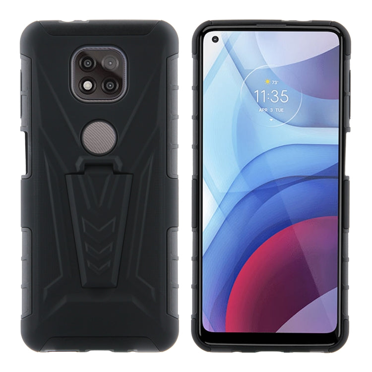 For Motorola Moto G Power 2021 Back Belt Clip Phone Case(Black)