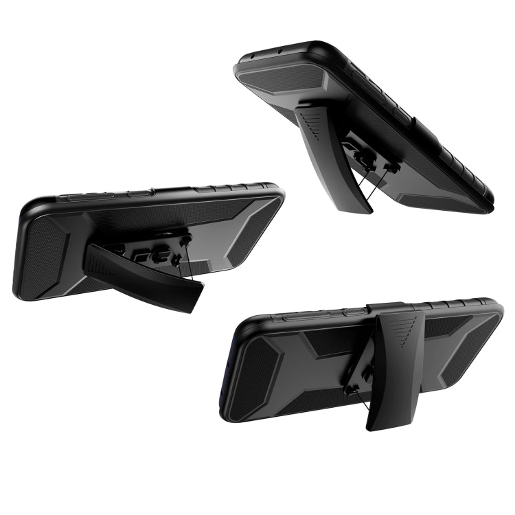 For Motorola Moto G Stylus 5G 2021 Back Belt Clip Phone Case(Black)
