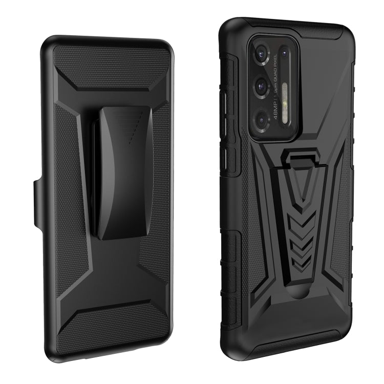 For Motorola Moto G Stylus 2021 Back Belt Clip Phone Case(Black)