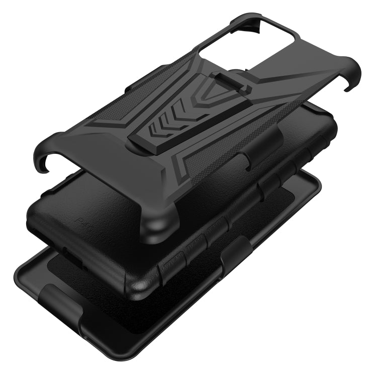 For Motorola Moto G Stylus 2021 Back Belt Clip Phone Case(Black)