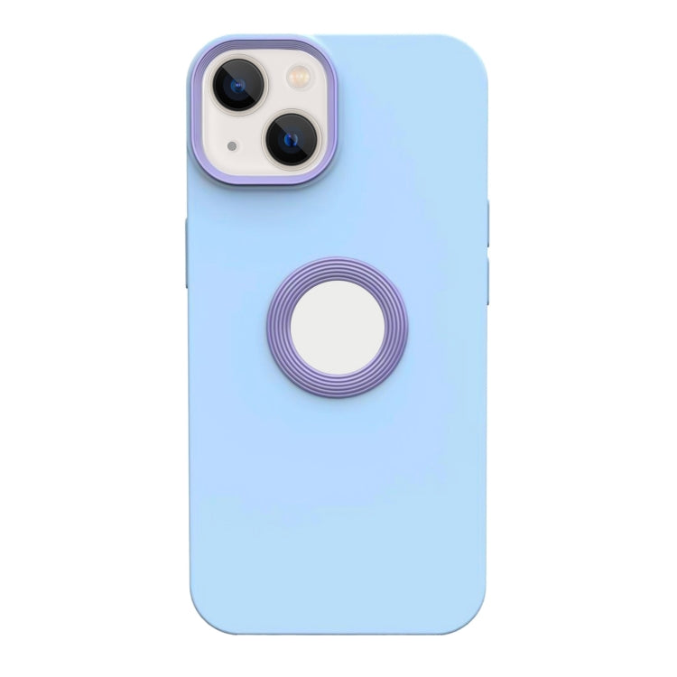 For iPhone 14 Contrast Color 3 in 1 TPU Phone Case