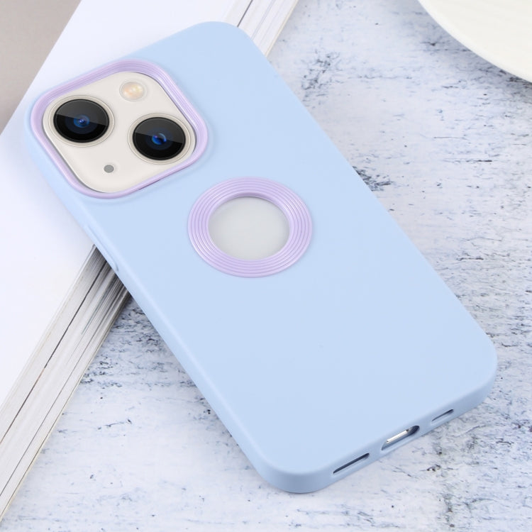 For iPhone 14 Contrast Color 3 in 1 TPU Phone Case