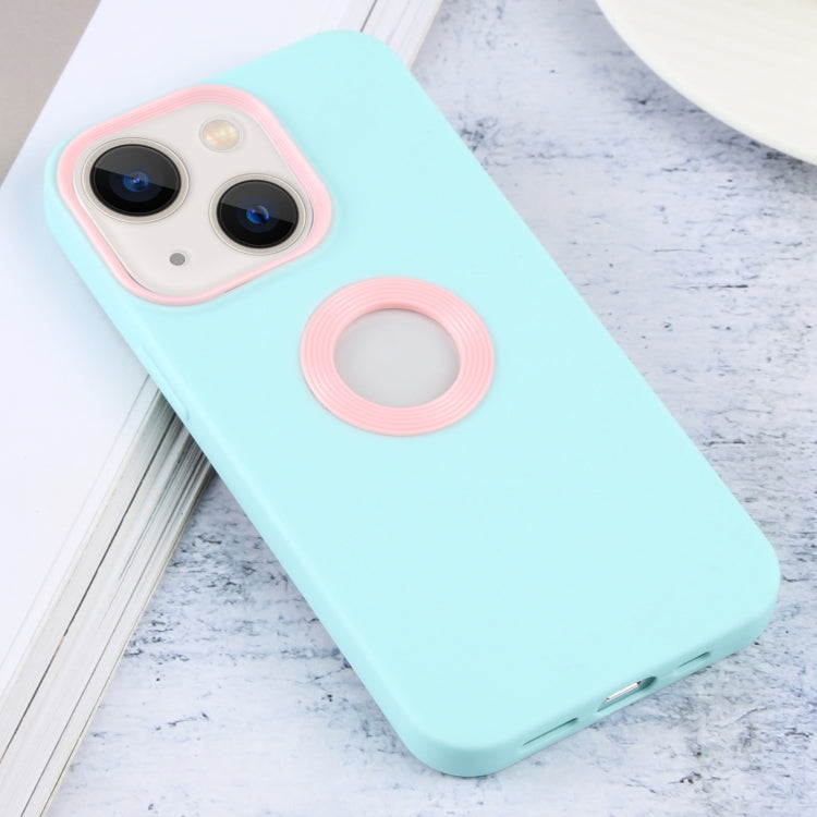 For iPhone 14 Contrast Color 3 in 1 TPU Phone Case