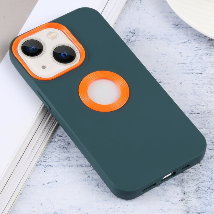 For iPhone 14 Contrast Color 3 in 1 TPU Phone Case