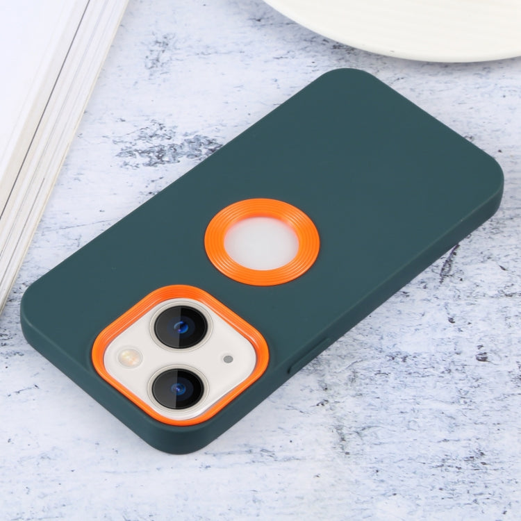 For iPhone 14 Contrast Color 3 in 1 TPU Phone Case