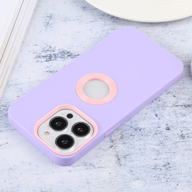 For iPhone 14 Contrast Color 3 in 1 TPU Phone Case