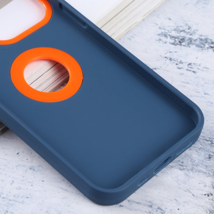 For iPhone 14 Contrast Color 3 in 1 TPU Phone Case