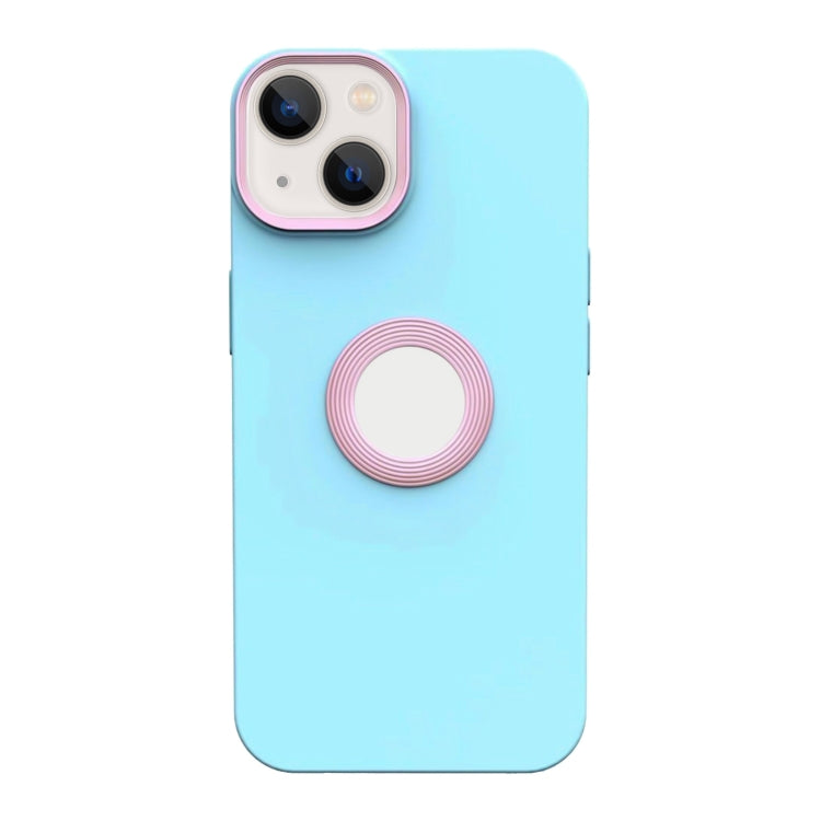 For iPhone 14 Plus Contrast Color 3 in 1 TPU Phone Case