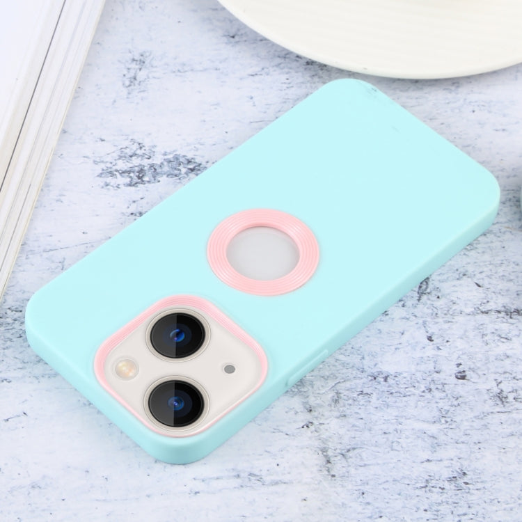 For iPhone 14 Plus Contrast Color 3 in 1 TPU Phone Case