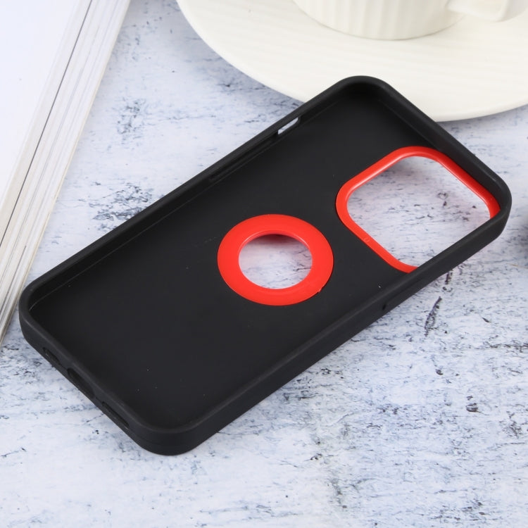 For iPhone 14 Plus Contrast Color 3 in 1 TPU Phone Case