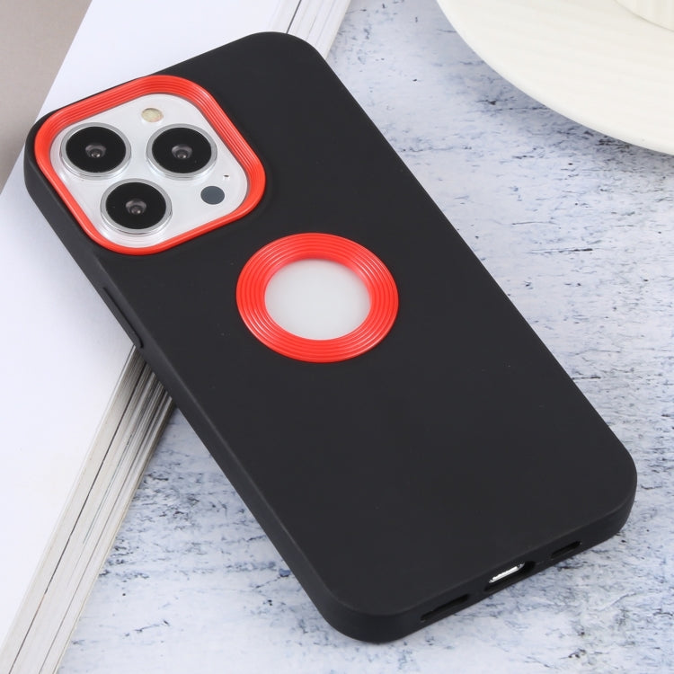 For iPhone 14 Pro Contrast Color 3 in 1 TPU Phone Case