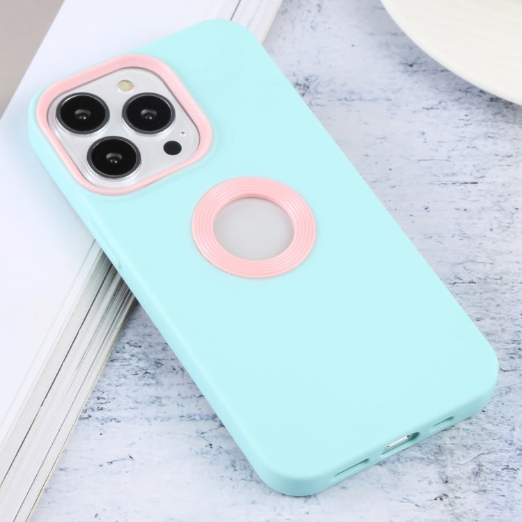 For iPhone 14 Pro Max Contrast Color 3 in 1 TPU Phone Case