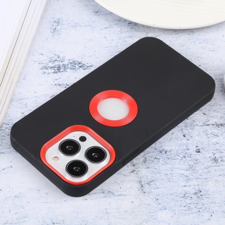 For iPhone 14 Pro Max Contrast Color 3 in 1 TPU Phone Case