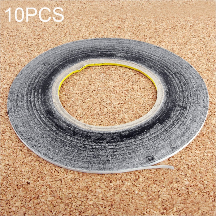 10 PCS 1mm Double Sided Adhesive Sticker Tape for Phone Touch Panel Repair, Length: 50m