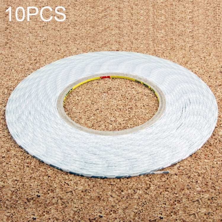 10 PCS 2mm Double Sided Adhesive Sticker Tape for Phone Touch Panel Repair, Length: 50m