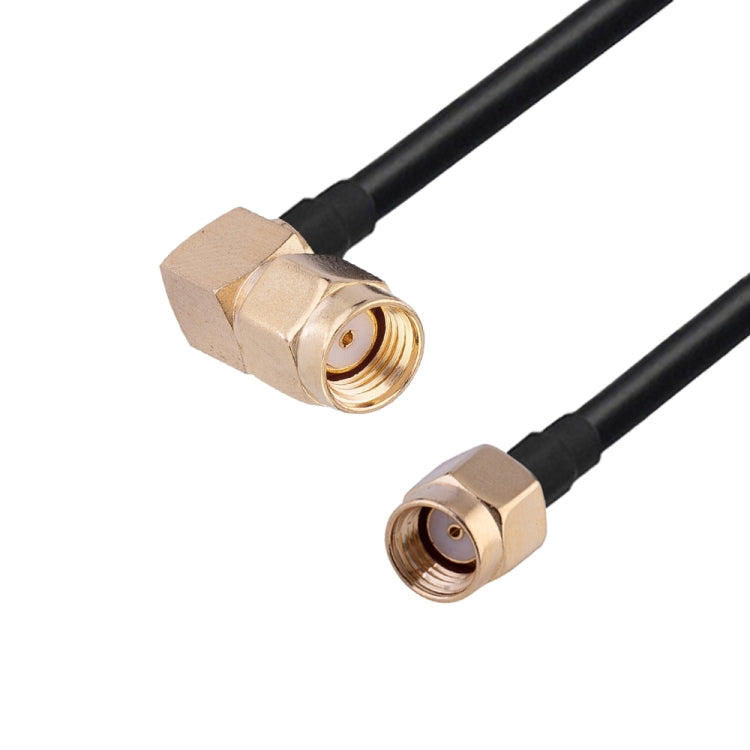 RP-SMA Male Elbow to RP-SMA Male RG174 RF Coaxial Adapter Cable, Length: 10cm