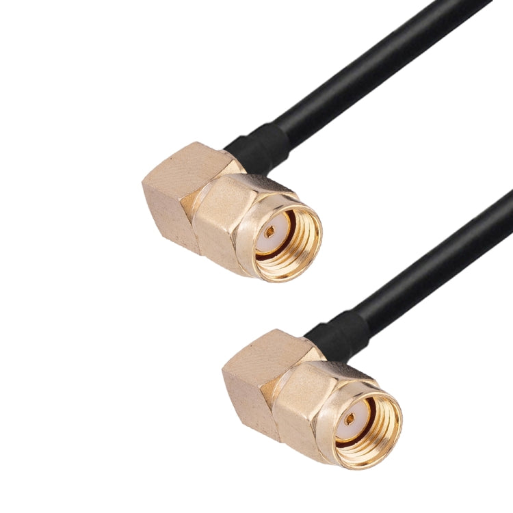 RP-SMA Male Elbow to RP-SMA Male Elbow RG174 RF Coaxial Adapter Cable, Length: 15cm