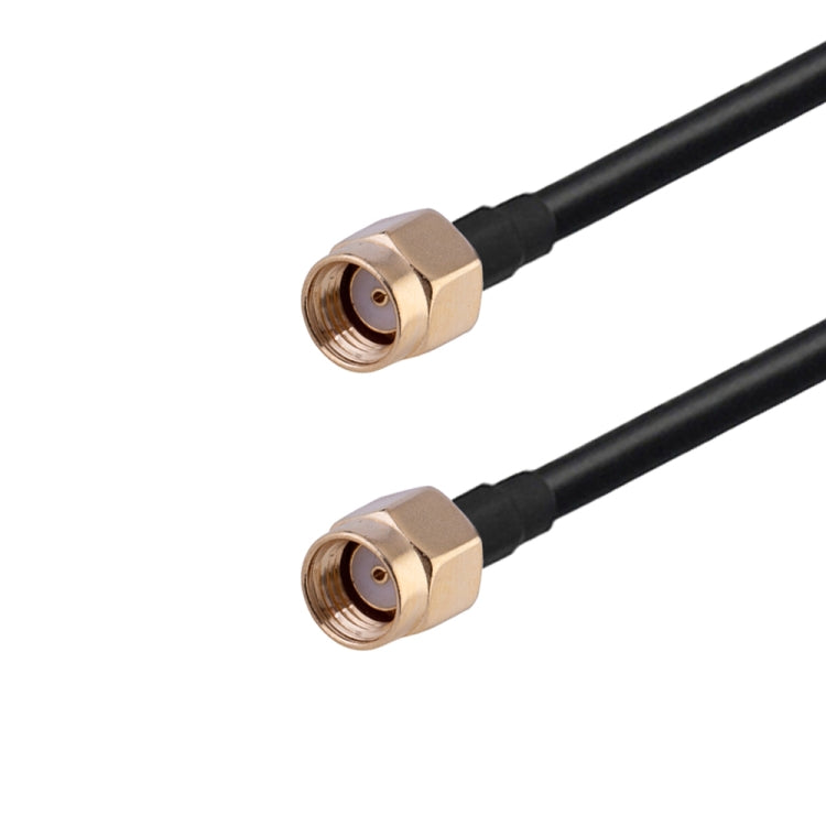 RP-SMA Male to RP-SMA Male RG174 RF Coaxial Adapter Cable, Length: 1m