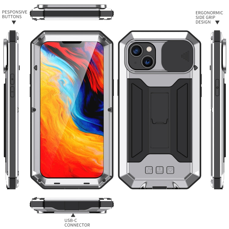 For iPhone 14 R-JUST Shockproof Life Waterproof Dust-proof Case