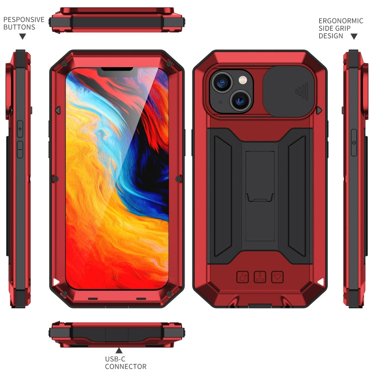 For iPhone 14 R-JUST Shockproof Life Waterproof Dust-proof Case