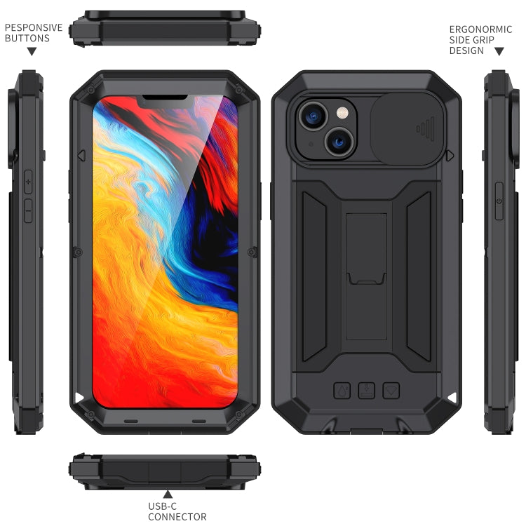 For iPhone 14 R-JUST Shockproof Life Waterproof Dust-proof Case
