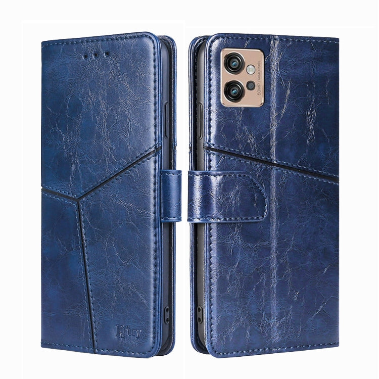 For Motorola Moto G32 4G Geometric Stitching Leather Phone Case