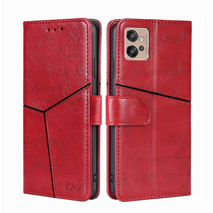 For Motorola Moto G32 4G Geometric Stitching Leather Phone Case
