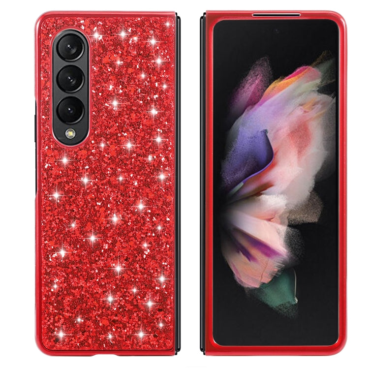 For Samsung Galaxy Z Fold4 Glitter Powder Shockproof TPU Protective Case