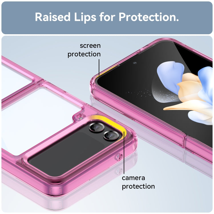 For Samsung Galaxy Z Flip3 5G Colorful Series Acrylic + TPU Phone Case