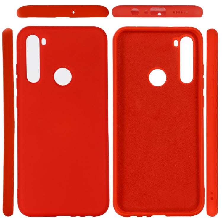 For Galaxy A21 Solid Color Liquid Silicone Anti-fall Full Coverage Mobile Phone Protective Case