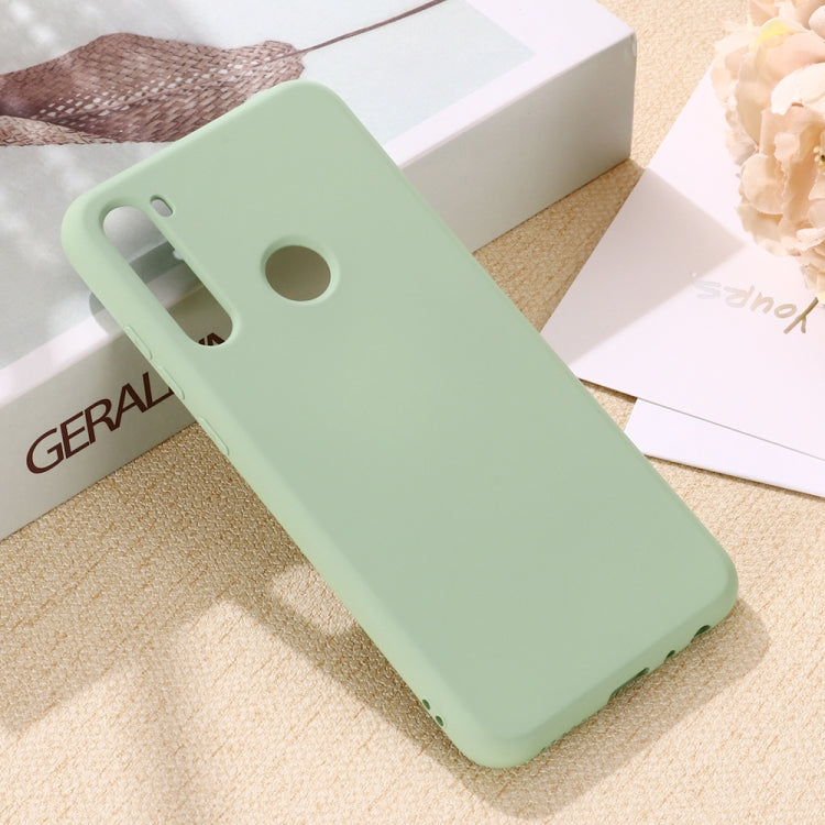 For Galaxy A21 Solid Color Liquid Silicone Anti-fall Full Coverage Mobile Phone Protective Case