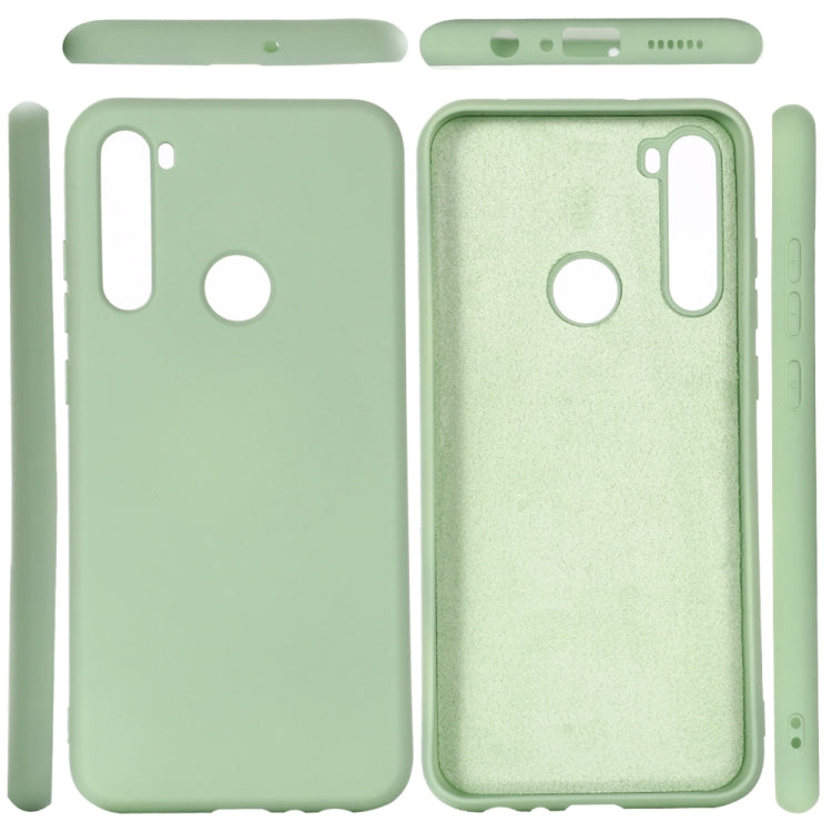 For Galaxy A21 Solid Color Liquid Silicone Anti-fall Full Coverage Mobile Phone Protective Case