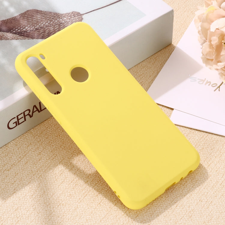 For Galaxy A21 Solid Color Liquid Silicone Anti-fall Full Coverage Mobile Phone Protective Case