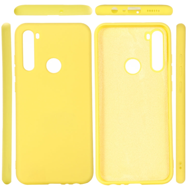 For Galaxy A21 Solid Color Liquid Silicone Anti-fall Full Coverage Mobile Phone Protective Case