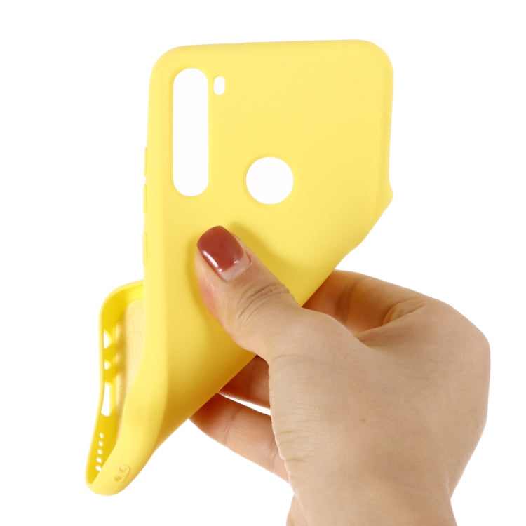 For Galaxy A21 Solid Color Liquid Silicone Anti-fall Full Coverage Mobile Phone Protective Case