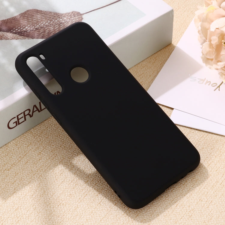 For Galaxy A21 Solid Color Liquid Silicone Anti-fall Full Coverage Mobile Phone Protective Case