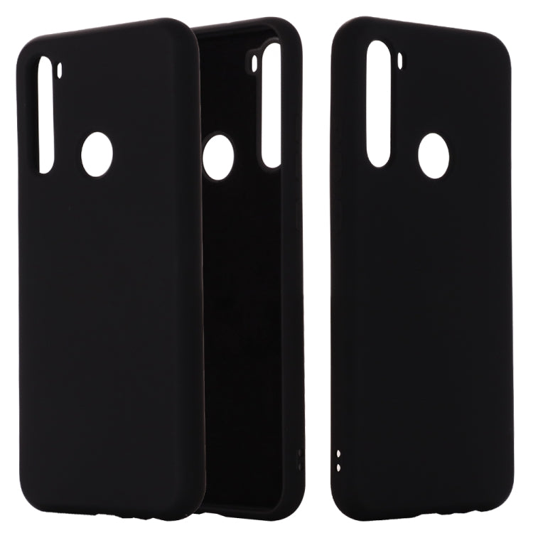 For Galaxy A21 Solid Color Liquid Silicone Anti-fall Full Coverage Mobile Phone Protective Case