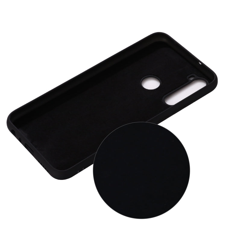 For Galaxy A21 Solid Color Liquid Silicone Anti-fall Full Coverage Mobile Phone Protective Case