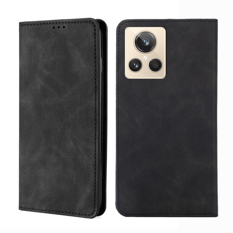 For Realme GT2 Explorer Master Skin Feel Magnetic Horizontal Flip Leather Phone Case