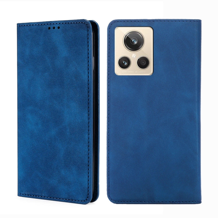 For Realme GT2 Explorer Master Skin Feel Magnetic Horizontal Flip Leather Phone Case