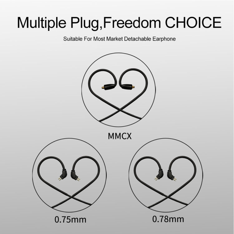 CVJ-CT1 0.75 / 0.78 / MMCX Port Earphone Bluetooth Upgrade Cable, Style:MMCX Plug