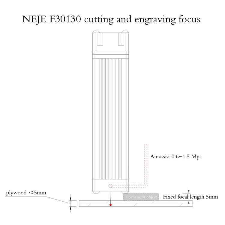 NEJE F30130 7.5W 450nm Laser Engraver Module Kits