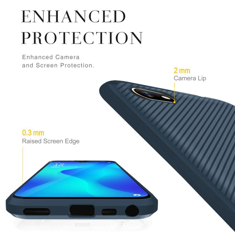 For Xiaomi Redmi Go Carbon Fiber Texture Shockproof TPU Protective Case