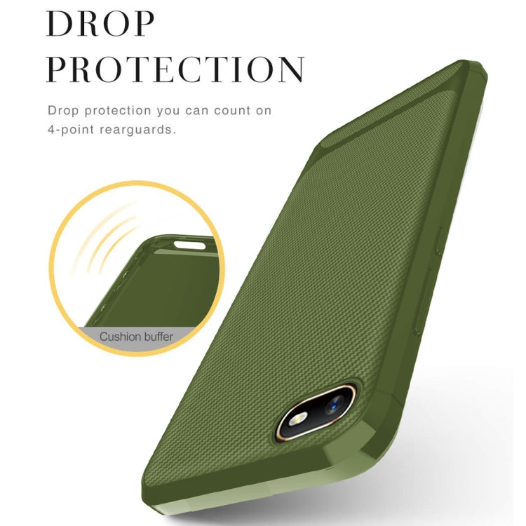 For Xiaomi Redmi Go Carbon Fiber Texture Shockproof TPU Protective Case