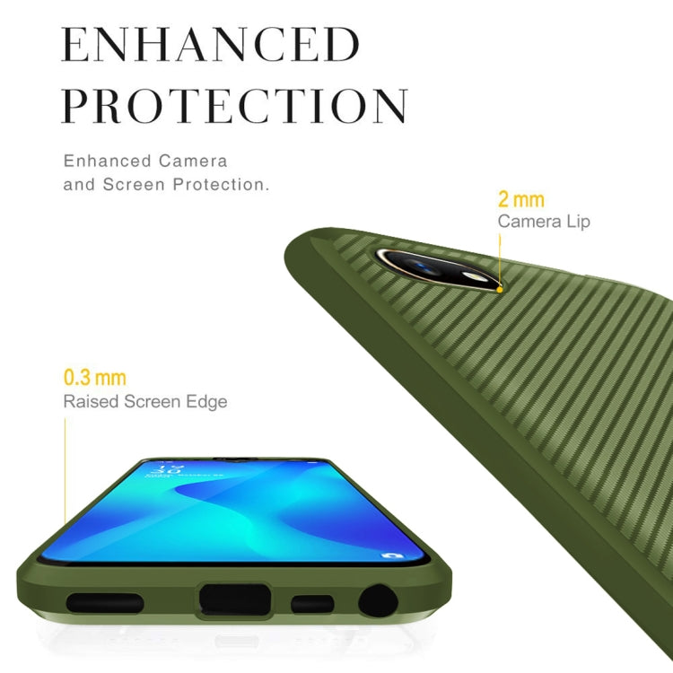 For Xiaomi Redmi Go Carbon Fiber Texture Shockproof TPU Protective Case