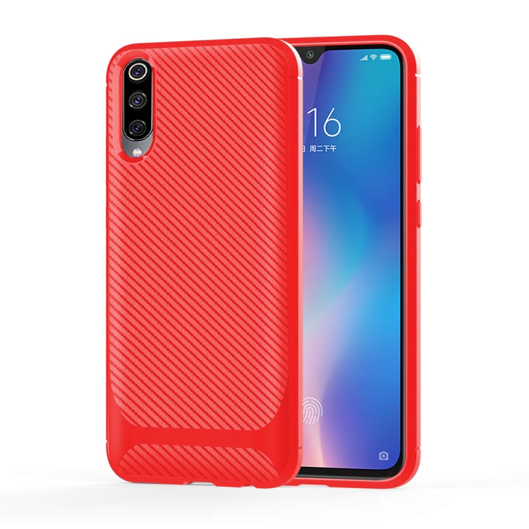 For Xiaomi Mi 9 Carbon Fiber Texture Shockproof TPU Protective Case